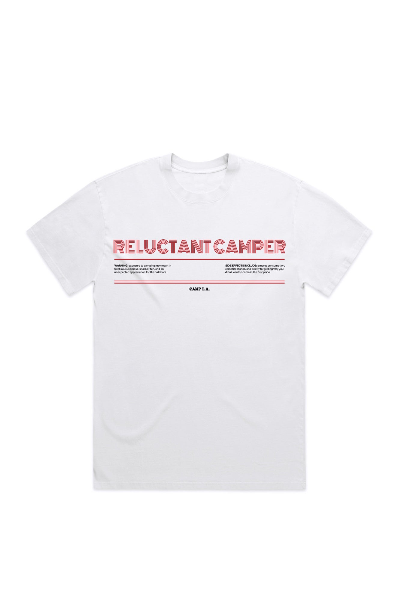 Reluctant Camper Oversized Camp Tee