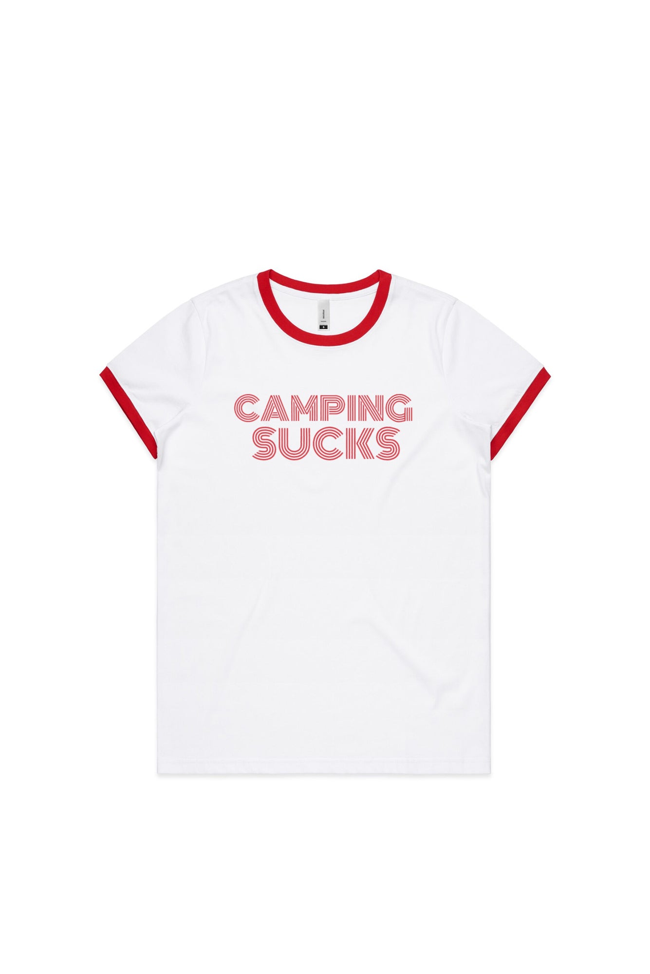"CAMPING SUCKS" Ringer