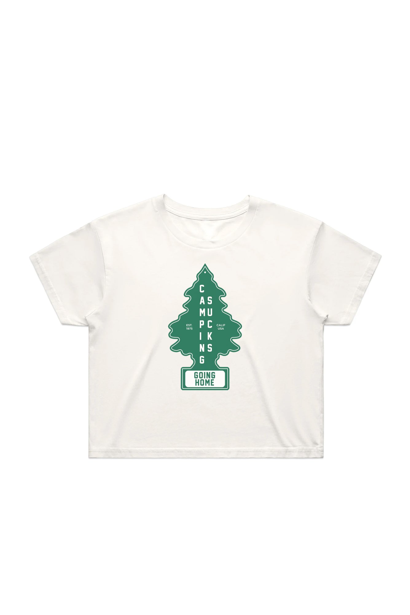 Camping Sucks Refresher Crop Tee