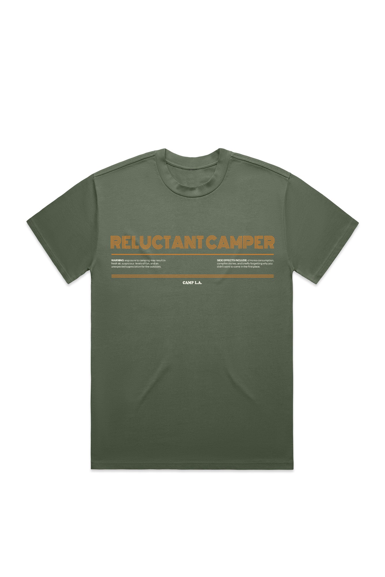 Reluctant Camper Oversized Camp Tee