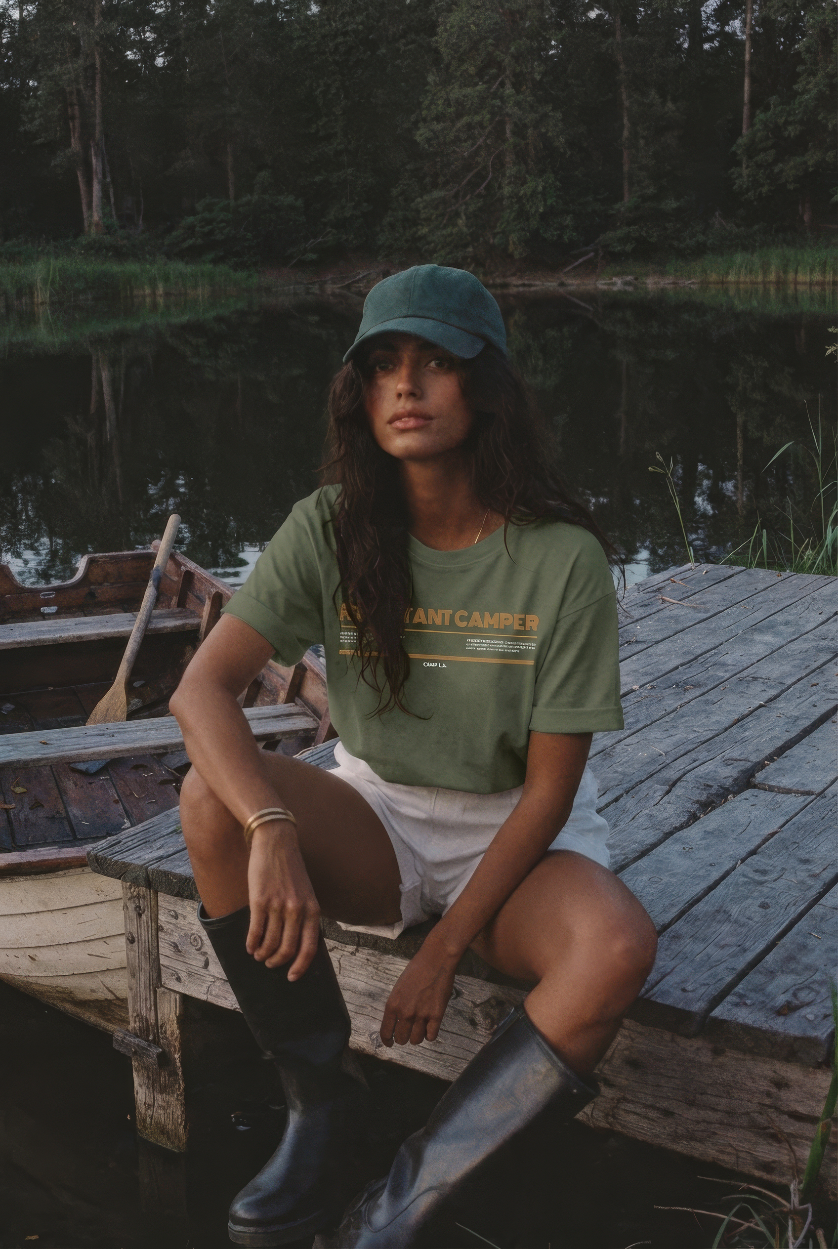 Reluctant Camper Oversized Camp Tee