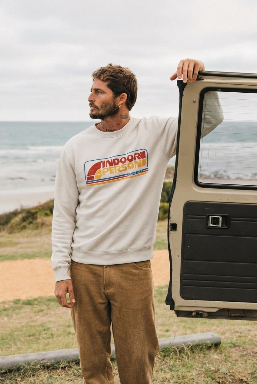 Indoor Person Crewneck Sweatshirt